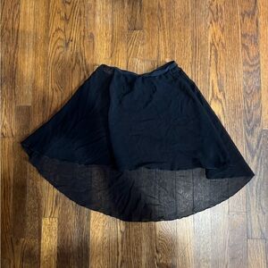 Dellalo Milano Sheer Black Mid Length Skirt - Size S/M